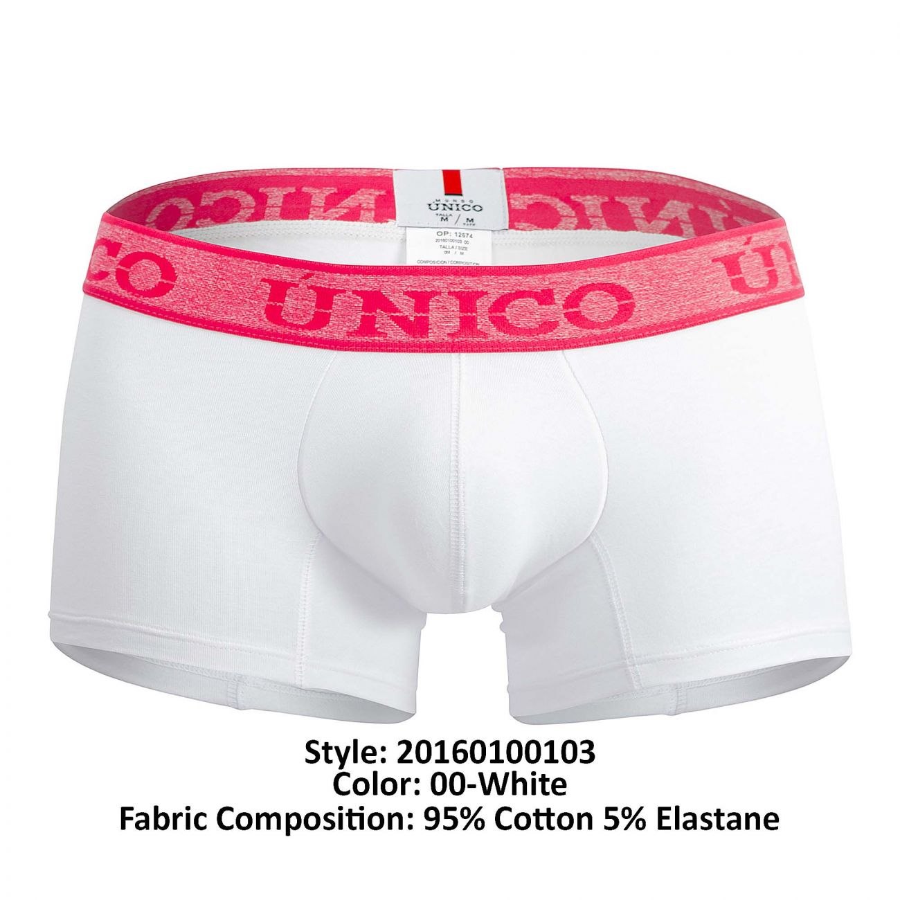Boxer Unico 20160100103 Illusion Couleur 00-Blanc