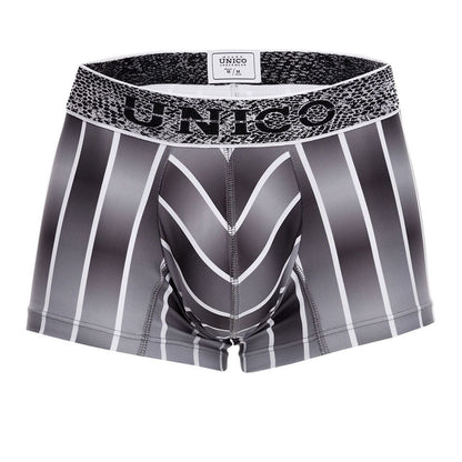 Boxer rayé Unico 21070100121 Couleur 63-Gris