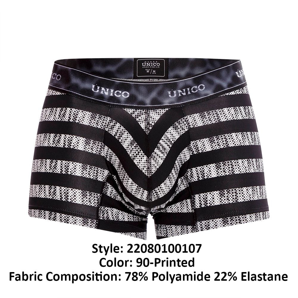 Unico 22080100107 Boxer Beteado Couleur 90-Imprimé