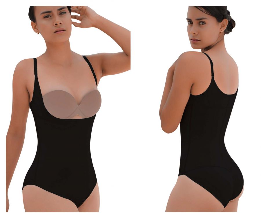 Vedette 5097 Trägerloser Body Shaper Bikini Farbe Schwarz