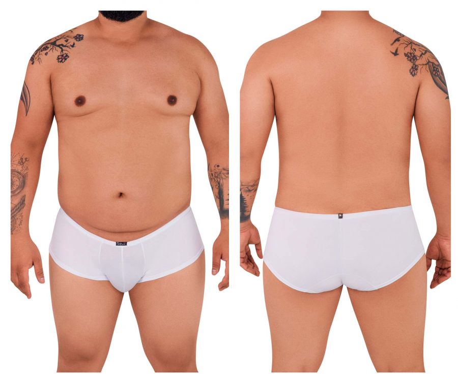 Xtremen 91103x white microfiber men’s briefs with a subtle elastic waistband and minimalistic design