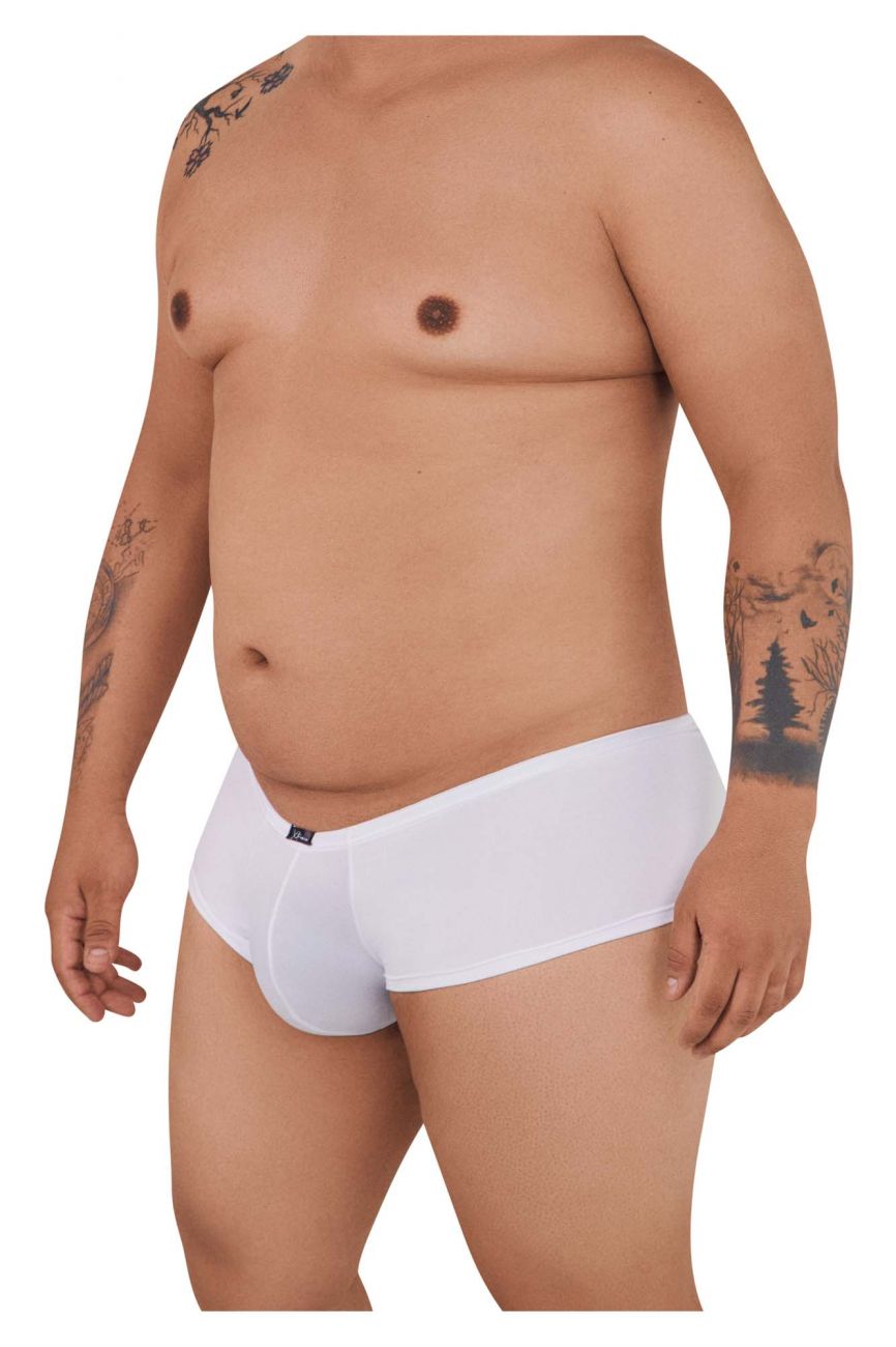 White xtremen 91103x microfiber trunks with a snug fit and small logo on the waistband