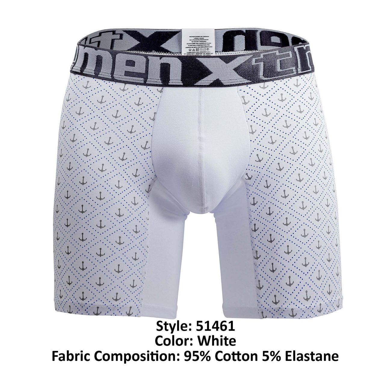 Boxer en coton Xtremen 51461 Couleur Blanc