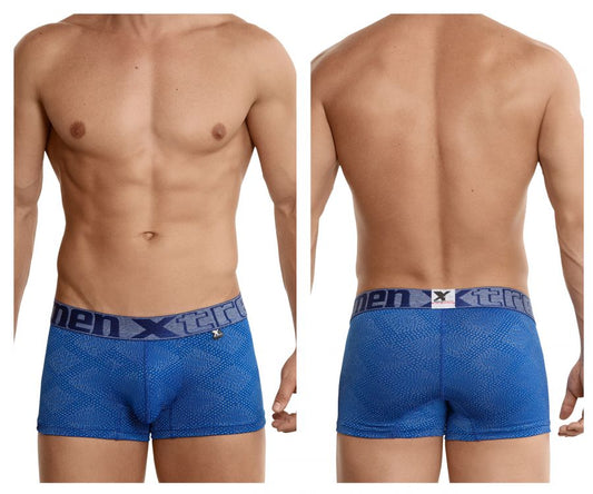 Boxer à rayures jacquard Xtremen 54446C Couleur Bleu