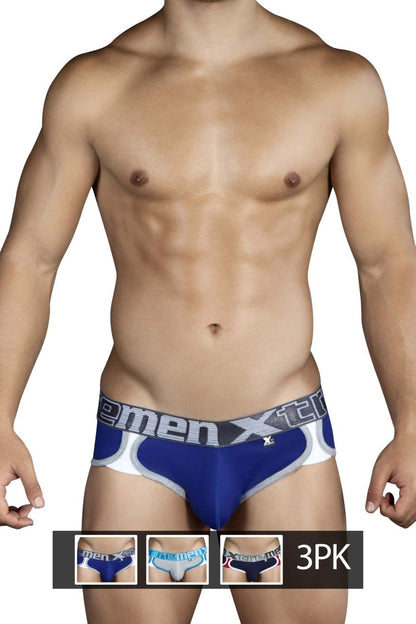 Slip Xtremen 91014-3 3PK Couleur Bleu-Gris-Bleu