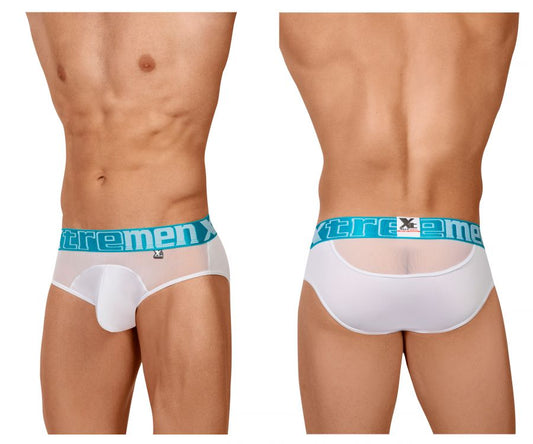 Slip en maille Peekaboo Xtremen 91059 Couleur Blanc