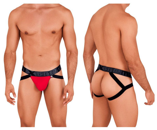 Jockstrap en microfibre Xtremen 91102 Couleur Rouge