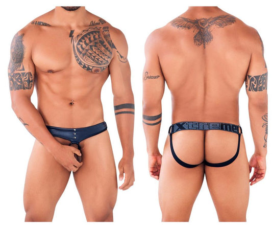 Jockstrap Xtremen 91107 Protuder Couleur Bleu Marine