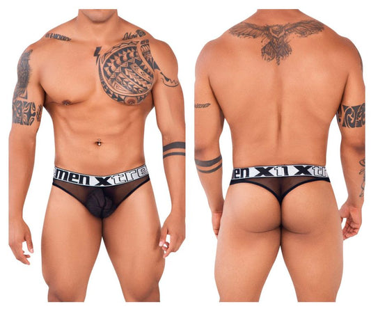 Xtremen 91137 Mesh-Tangas Farbe Schwarz